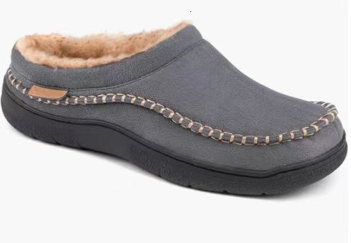 Indoor cotton anti-skid and warm plush slippers suitable for men's winter wear in the autumn and winter of 2024