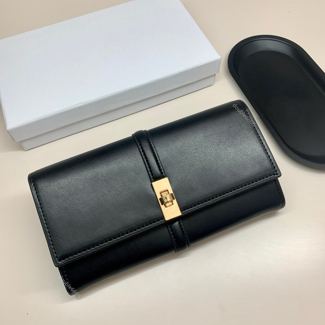 Luxury designer men's women's long wallet leather credit card holder check holder key case passport book clutch wallet bag