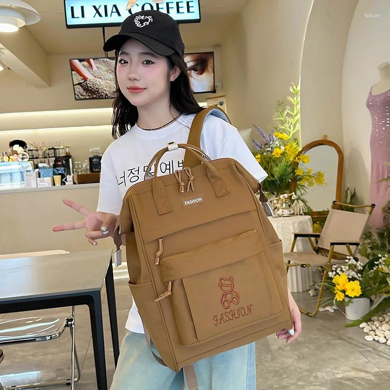 3 School Bags Cute Aesthetic Backpack Large Capacity Bag College For Women Teen Girls
