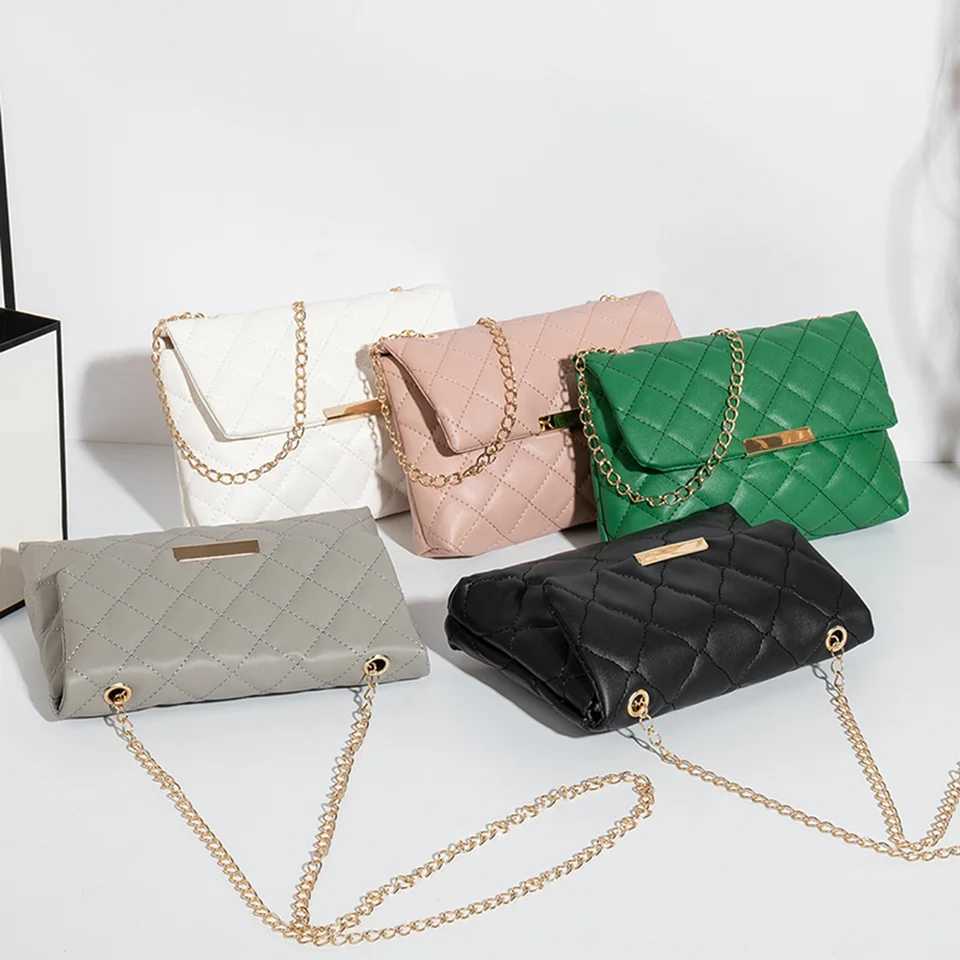 Diamd Lattice Women Shoulder Bag Female Embroidered Luxury Small Square Bag PU Leather Crossbody Bags Handbag Purses Phe BagXJ250108