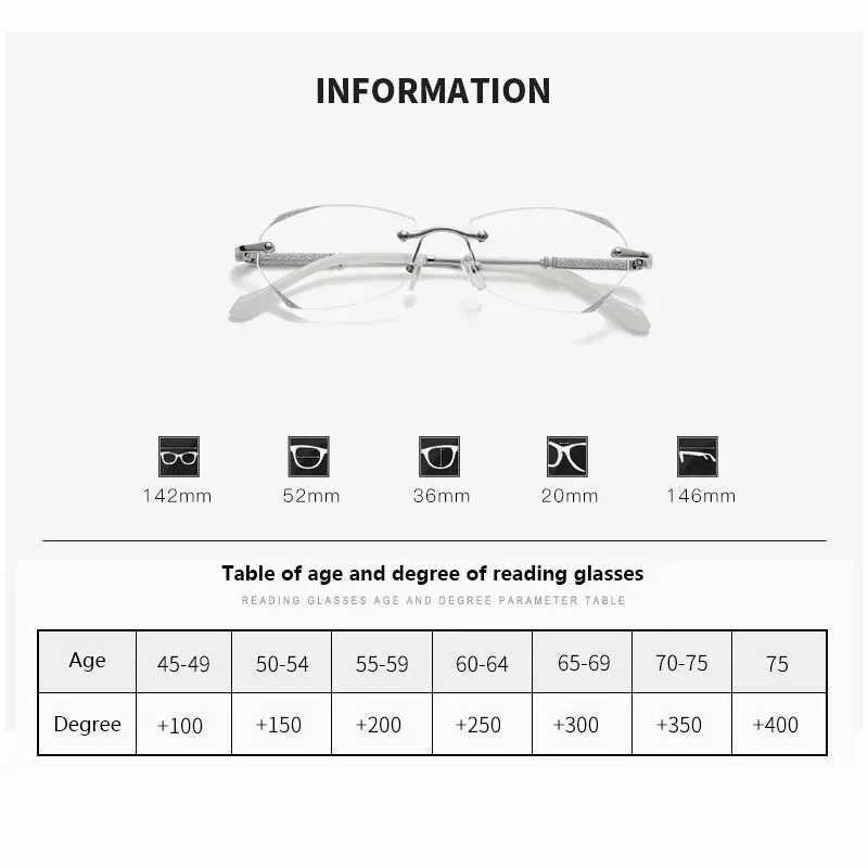 Presbyopic Eyewears Anti Blue Light Reading Glasses Women Female Prescription Eyeglasses Vision Care +0.0~+4.0XJ240907