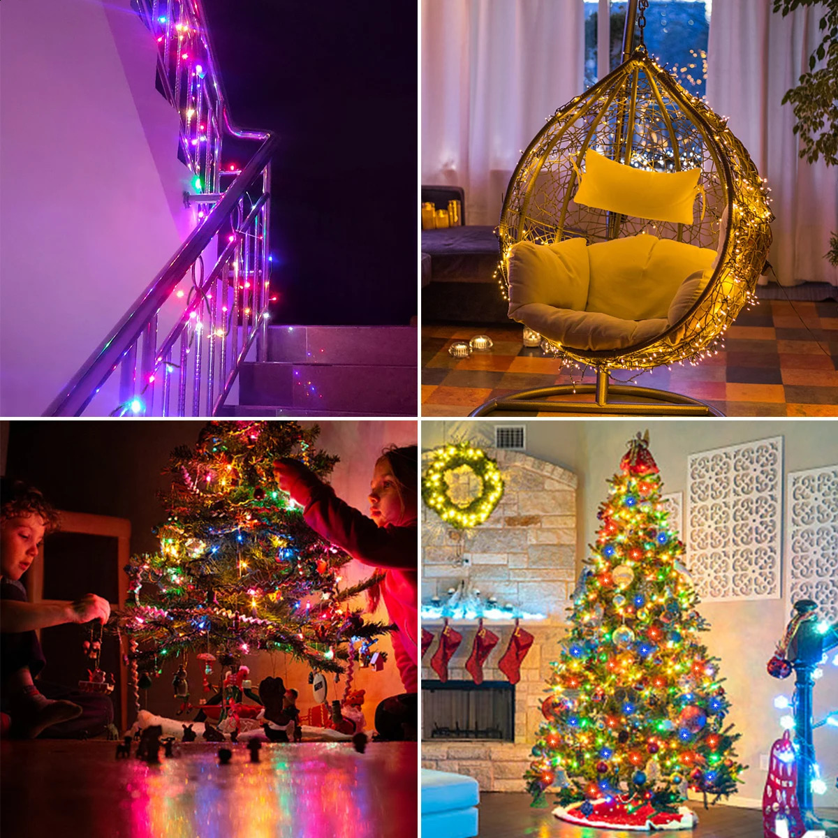 10M100M LED Christmas Light Outdoor String Garden 110V 220V to DC24V Home Party Year Wedding Decoration 240929
