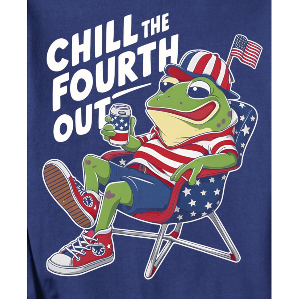 Long Sleeve Shirts for Men sweatshirt Fourth Of July Frog American Flag USA Patriotic Holiday Tees Sweatshirt Tee Streetwear Casual tops clothes