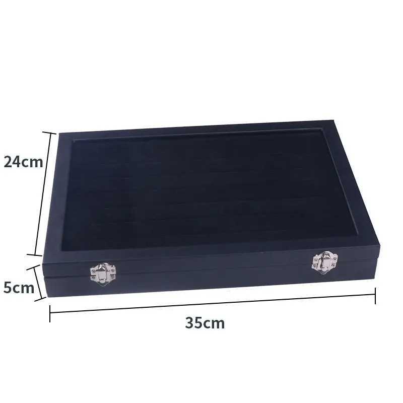 Transparent Bead Box Necklace Ring Earrings Jewelry Display Organizer BoxTray Holder Jewelry Box Y240930