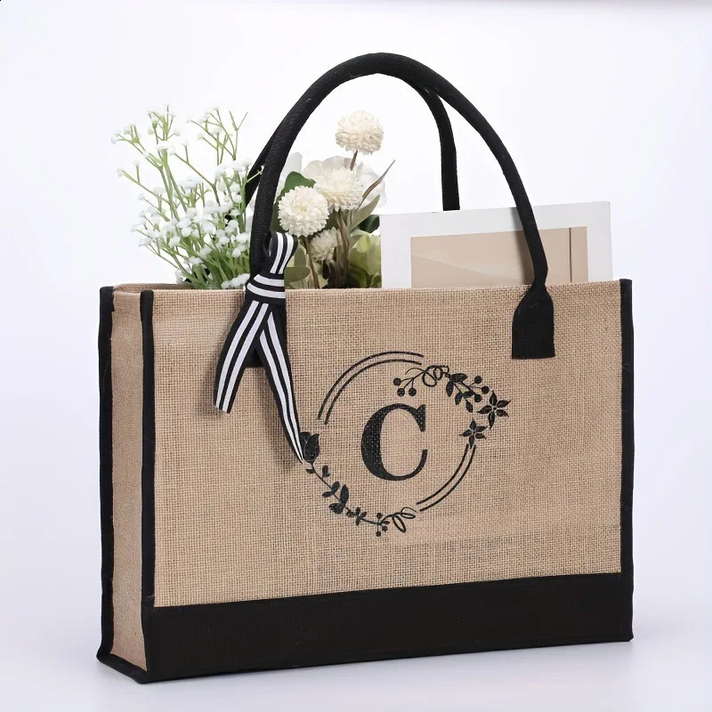 2025 NEW Simple Tote Monogram Print Handbags Womens Handbag Tourist Beach Paired as a Gift Bag Bags Original s 240921 zhanyishengli