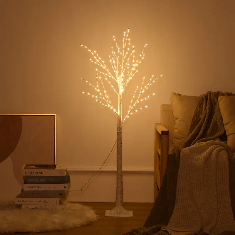 LED Birch Bedroom Light for Landscape Lighting Decoration Home Room Years and Christmas Gift 240929