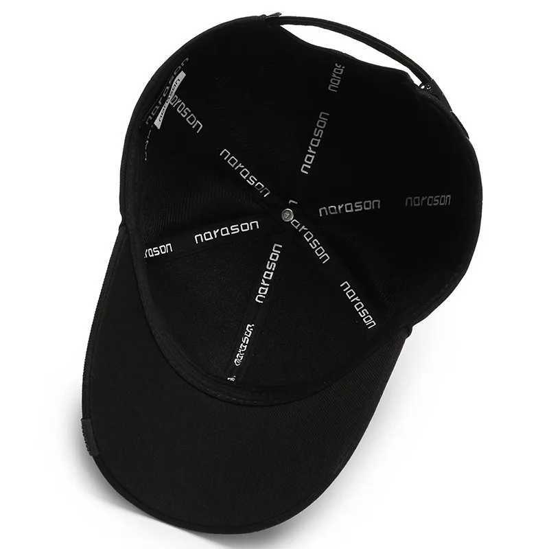 High quality mens pure cotton baseball cap luxury fashion black outdoor sports leather cap bone sunglasses glasses truck cap KpopXJ250325