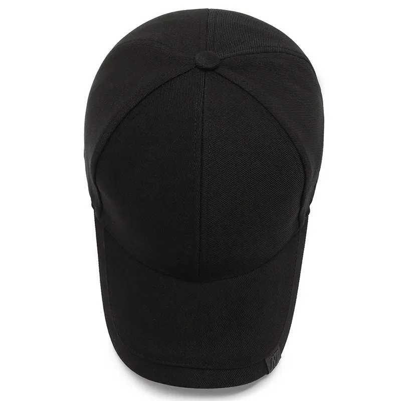 High quality mens pure cotton baseball cap luxury fashion black outdoor sports leather cap bone sunglasses glasses truck cap KpopXJ250325