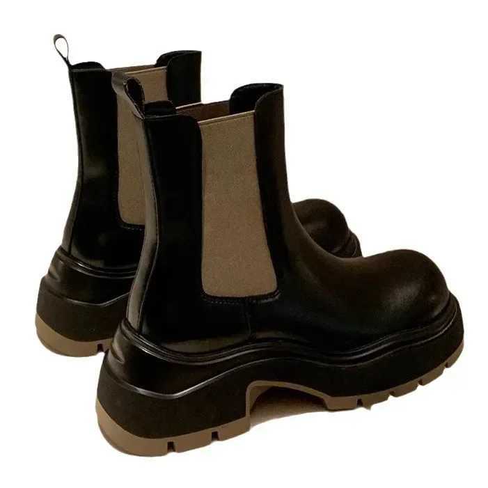 Boots chimney womens 2024 winter new item daily versatile mid length open school season Korean version boots Q240928 1846