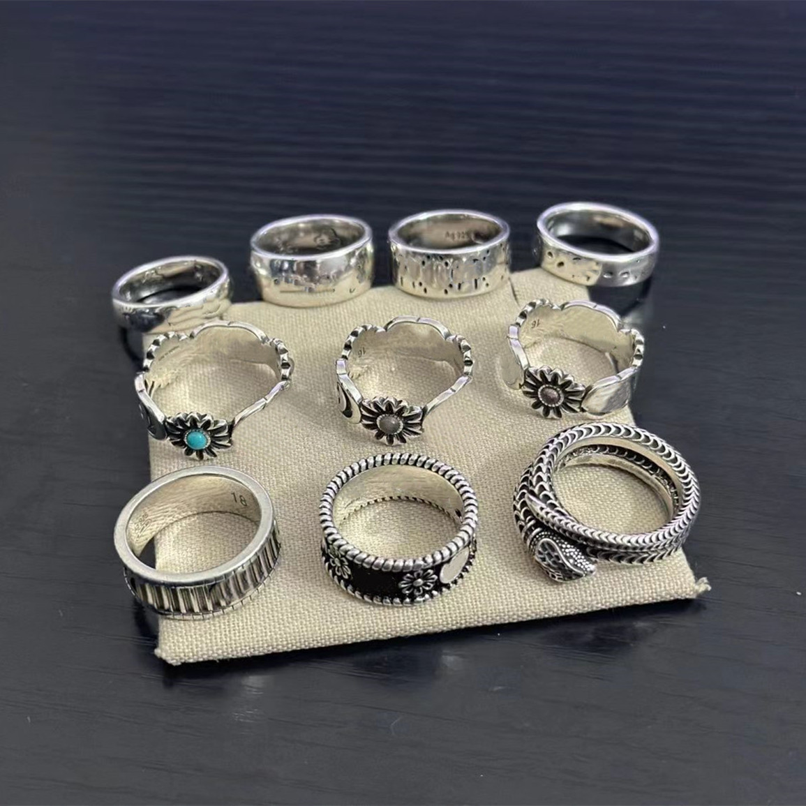 New Silver Plated Ring Fashion Designer Rings for Mens and Women Rings Fashion Jewelry Supply