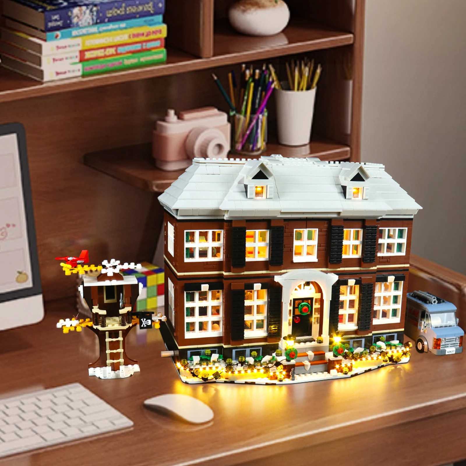DIY building blocks lighting 21330 Home Alone IDEAS building blocks remote control version LED lighting W241012