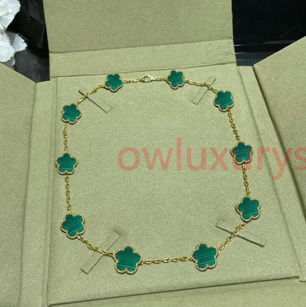 Designer Clover Necklace Four Leaf Necklace For Woman Luxury 18K Rose Gold necklace Plated Diamond Pendant for Women Girl Valentine's Engagement 2024