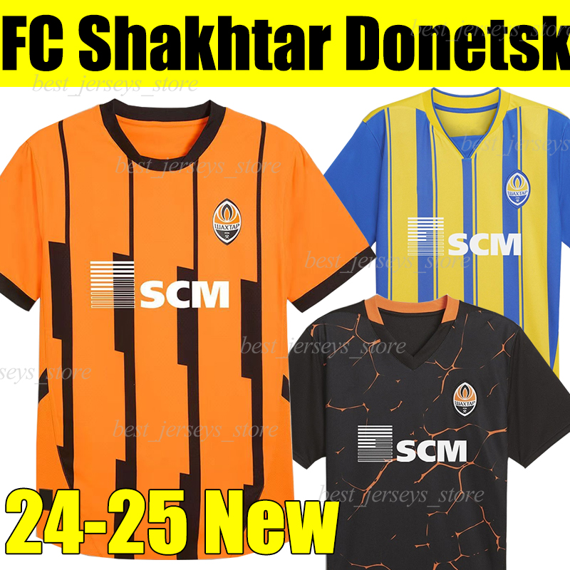24/25 FC Shakhtar Donetsk Soccer Jerseys 2024 2025 SIKAN EGUINALDO KRYSKIV SHVED BONDARENKO SUDAKOV ZUBKOV L. TRAORE KEVIN PEDRINHO NEWERTTON Home football shirts