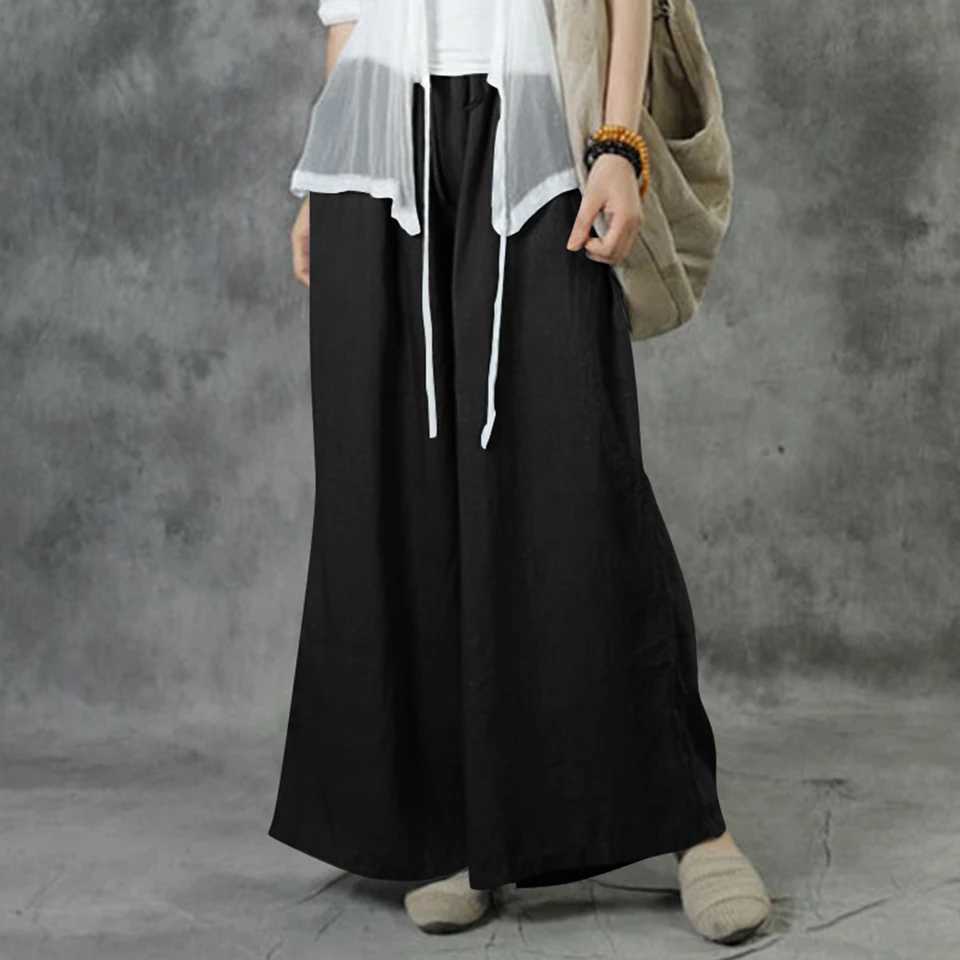 3XL 5XL Plus Size High Waist Long Pants for Women Clothing 2024 Summer Solid Casual Wide Leg Trousers Fashion Korean Style XJ250616