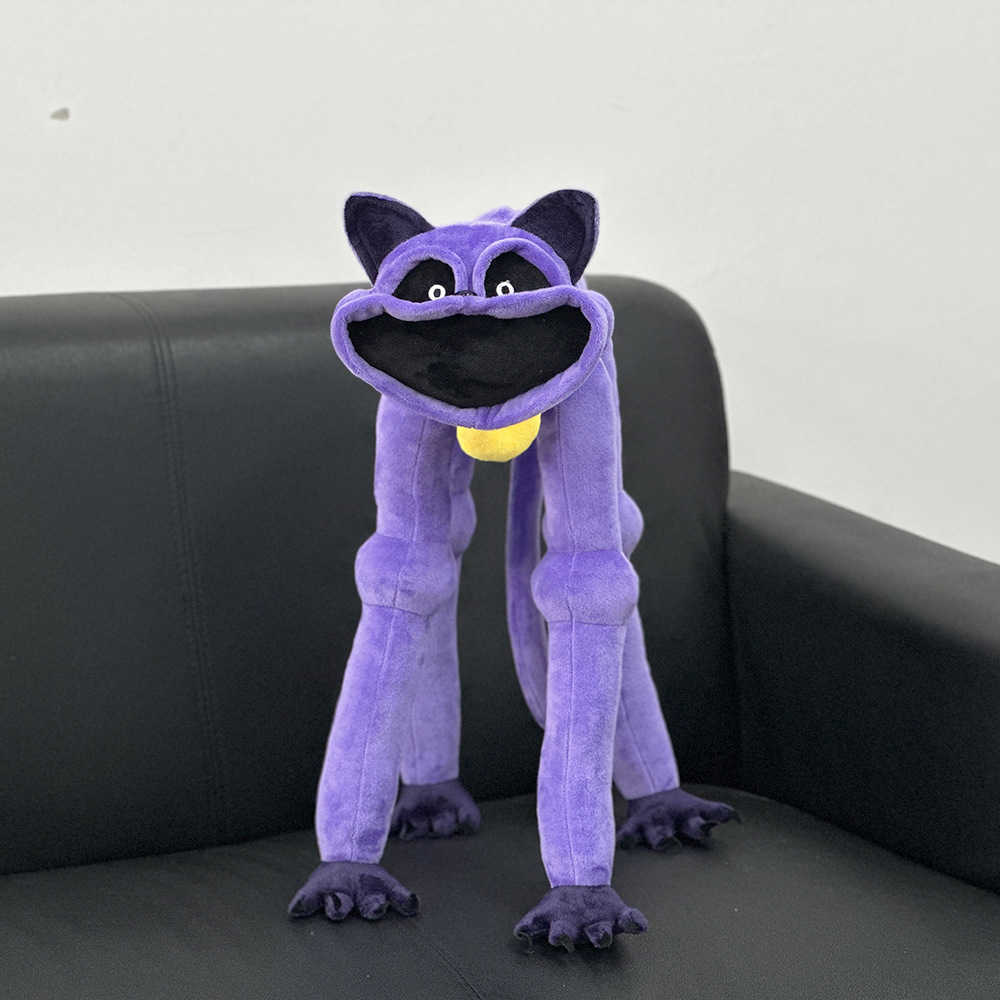 New MONSTER CATNAP PLUS Smile Terrifying Purple Cat Plush Toy Doll
