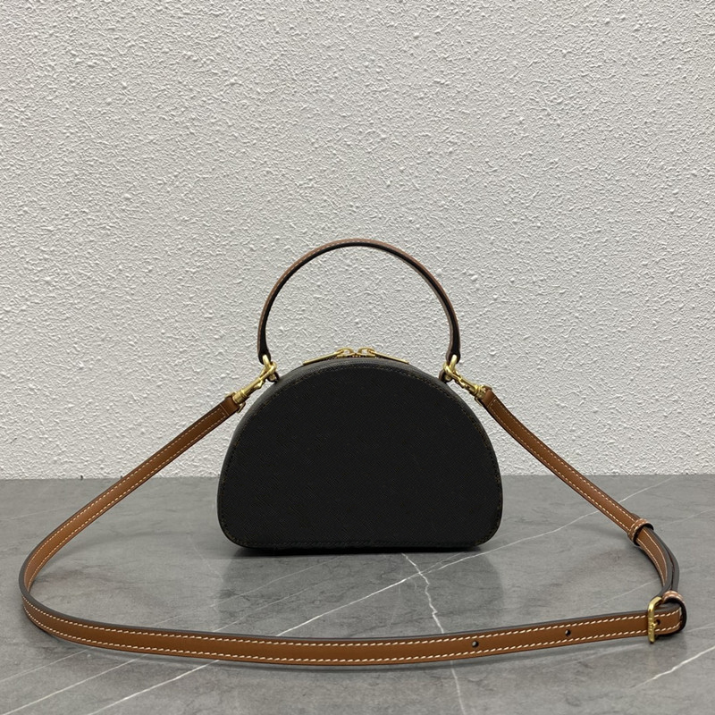 Mini Designer Half-moon Handbags Women Real Leather Shoulder Bags Reticule with strap for Girl