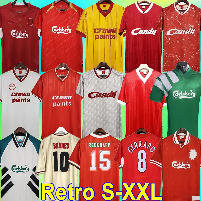 DALGLISH Retro soccer jersey vintage classic Football Shirt Gerrard 2005 RUSH FOWLER BARNES TORRES 85 86 89 91 OWEN 88 89 93 95 00 01 02 04 05 06 07 08 09 10 11 McMANAMAN