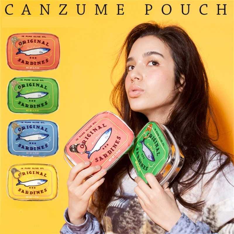 Makeup Bag Zippered cosmetic bag toilet bag portable clutch canned sardine cosmetic bag for personal care and beauty M240930