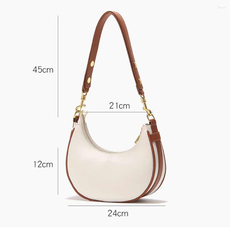 3 Shoulder Bags Fashion Women Bag Half MoonCrossbody Messenger Ladies Phone Purse Girl Handbag 4