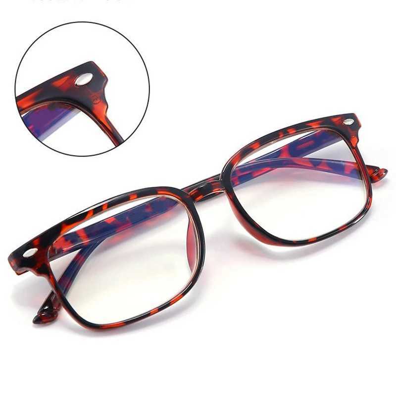 Retro Fashion Progressive Multifocal Reading Glasses Men Women Anti Blue Light Magnifying Presbyopic Glasses Big Full Frame +1.5XJ240907