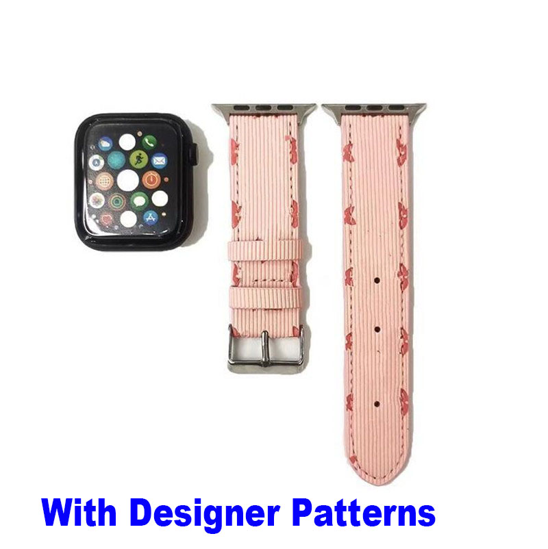 Top Grain L Leather Watch Band Straps Quick Release WatchBand Luxury Fashion L Designer Strap 46mm 49mm 45mm 44mm 42mm Handmade Premium Men for Apple 