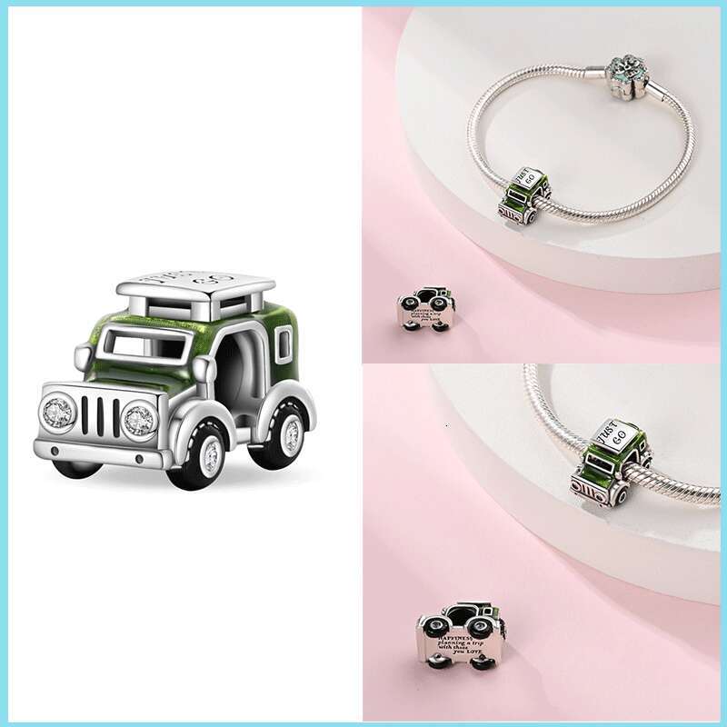 925 Sterling Silver Luminous Apple Lantern Elf Deer Pendant Balloon Rainbow Donut Charms Beads Fit Bracelets DIY Jewelry For Women Luxury Designer jew