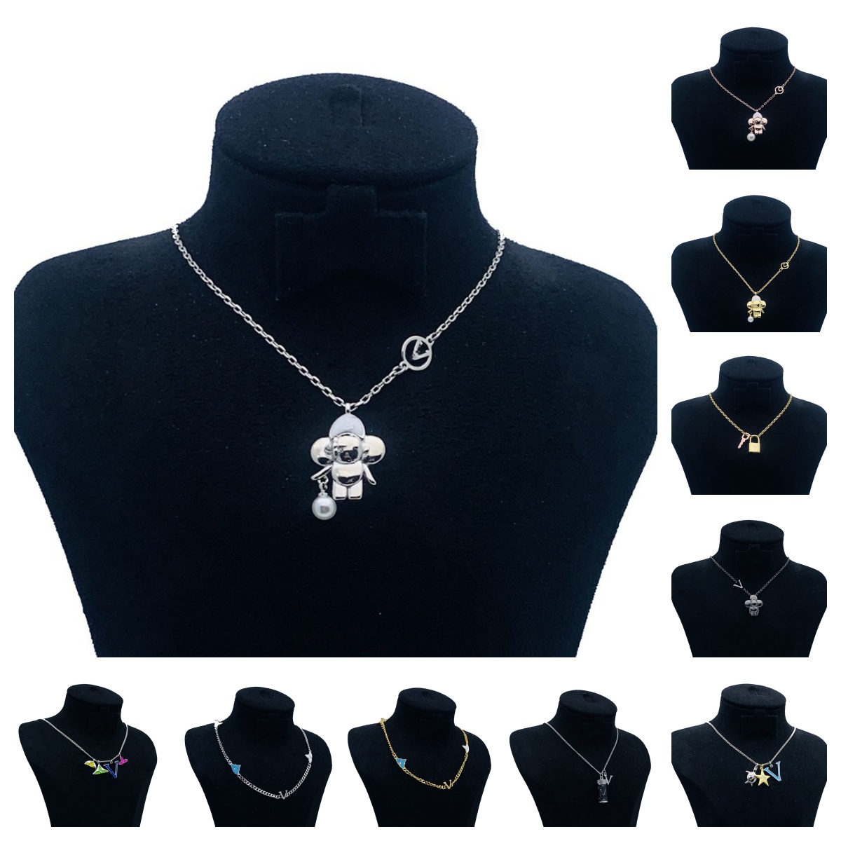 luxury Designer necklace Plated Stainless Steel Necklaces ChokerPendant Fashion Womens Wedding Jewelry Accessories Luxury Christmas Gift