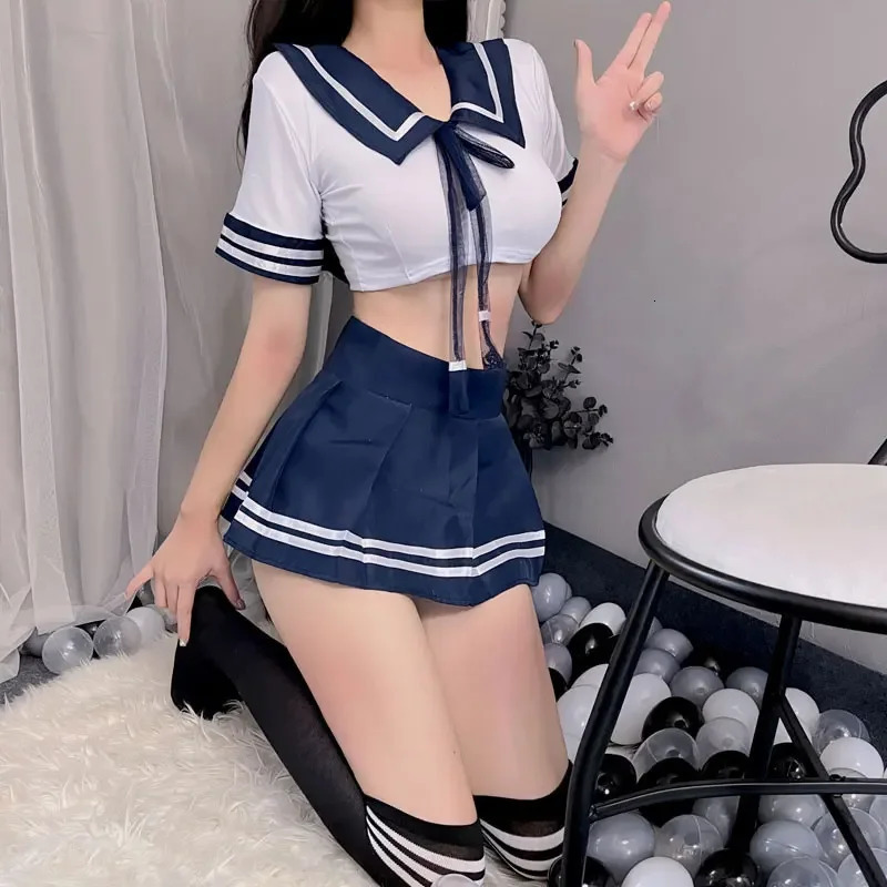 Sexy clothing exotic lingerie roleplaying female sexy nurse student uniform school girl Jk 240930