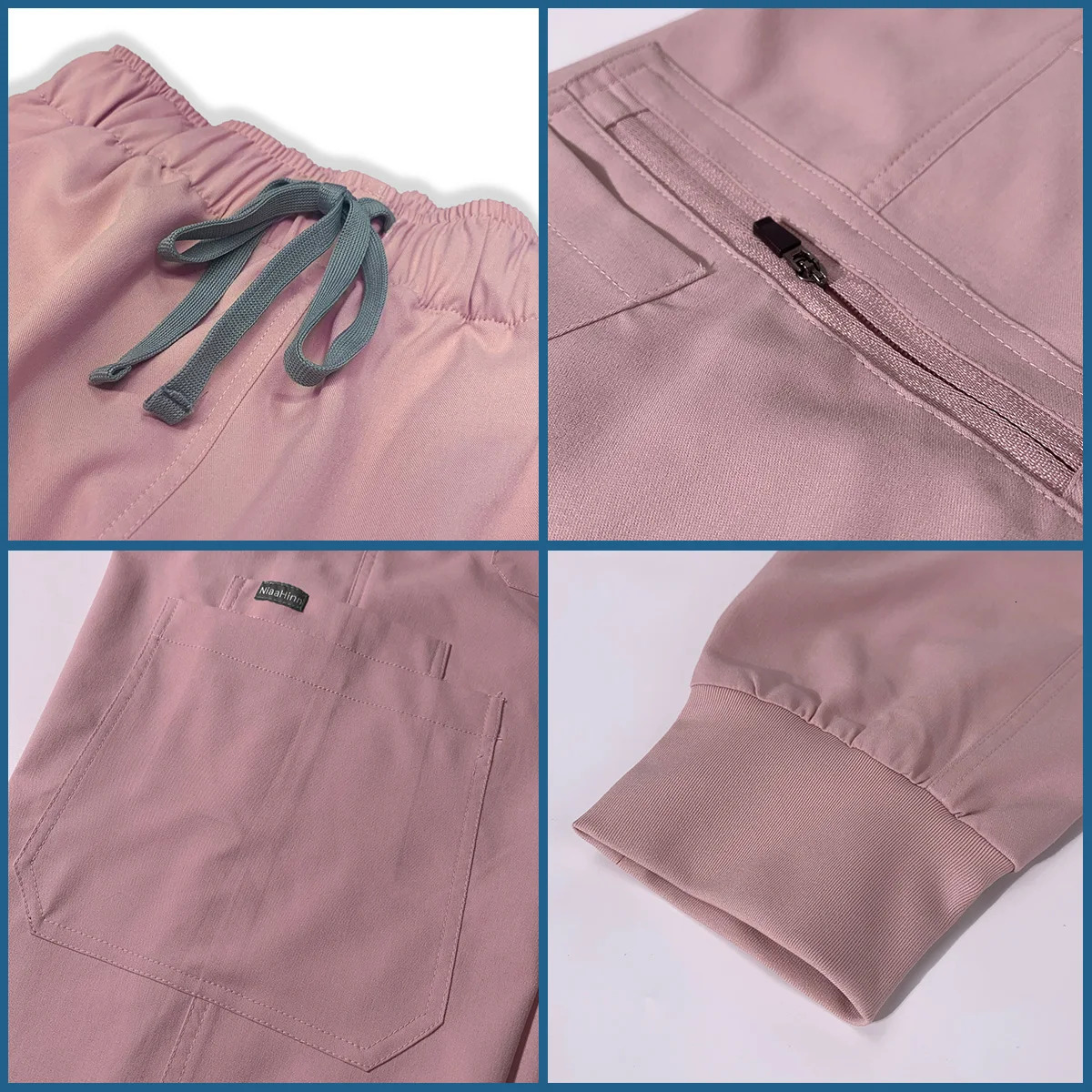 Spring Autumn Scrubs Uniform Custom Long Sleeved Hospital Sets Scrubs Woman Suit Veterinary Nurse Uniforms 240910