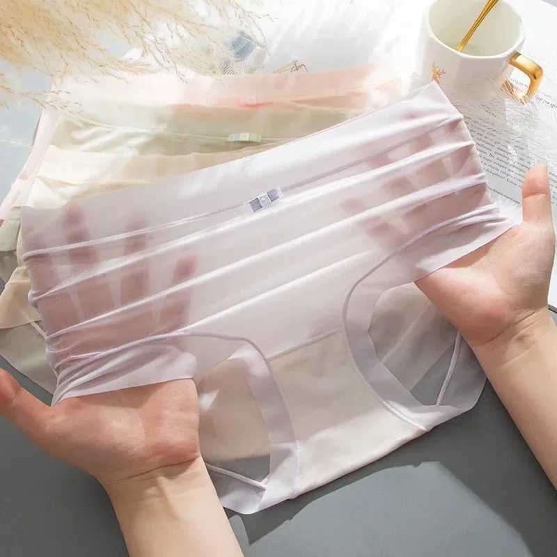 New 3 Womens Underwear Sexy Underwear Ice Silk Quick Drying Underwear Womens Seamless Underwear Solid Color Underwear Cool Underwear W240928