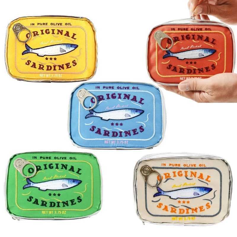 Makeup Bag Zippered cosmetic bag toilet bag portable clutch canned sardine cosmetic bag for personal care and beauty M240930
