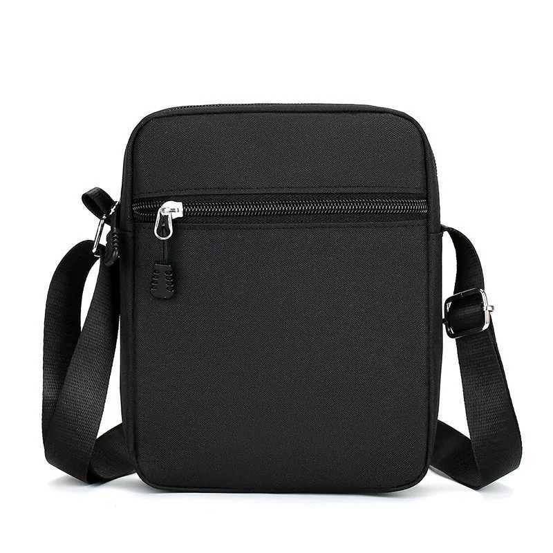 Oxford Shoulder Bag Durable Mini Black Mobile Phone Bag Waist Pack Men Crossbody Bags Man Bag Handbag bolso de manoXJ240928