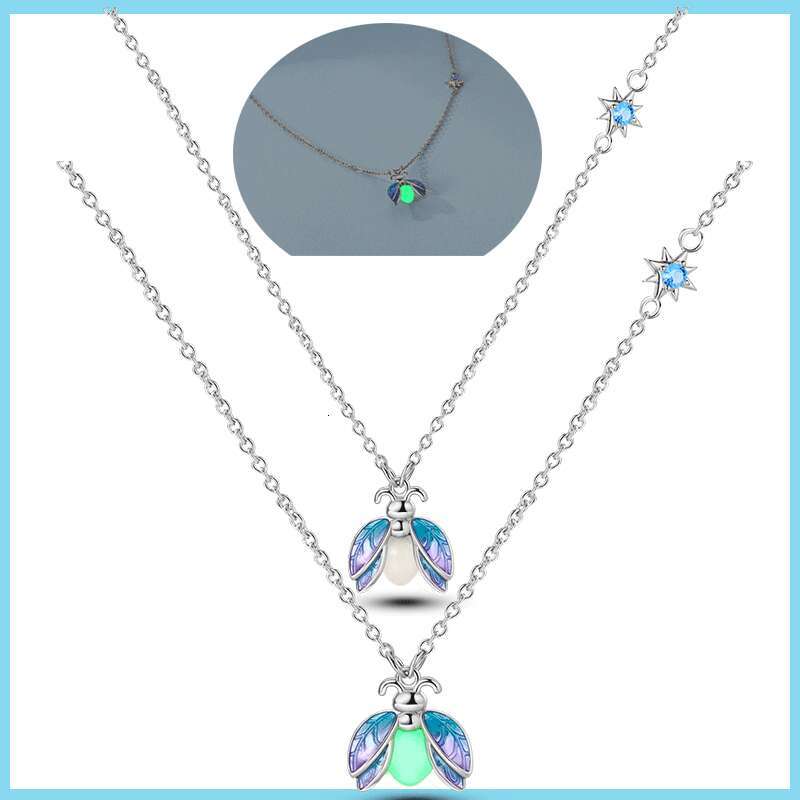 925 Sterling Silver Travel Vacation Luggage Firefly Necklace Pendant Charms Beads Fit Original Bracelets DIY Jewelry Making for women luxury Designer 