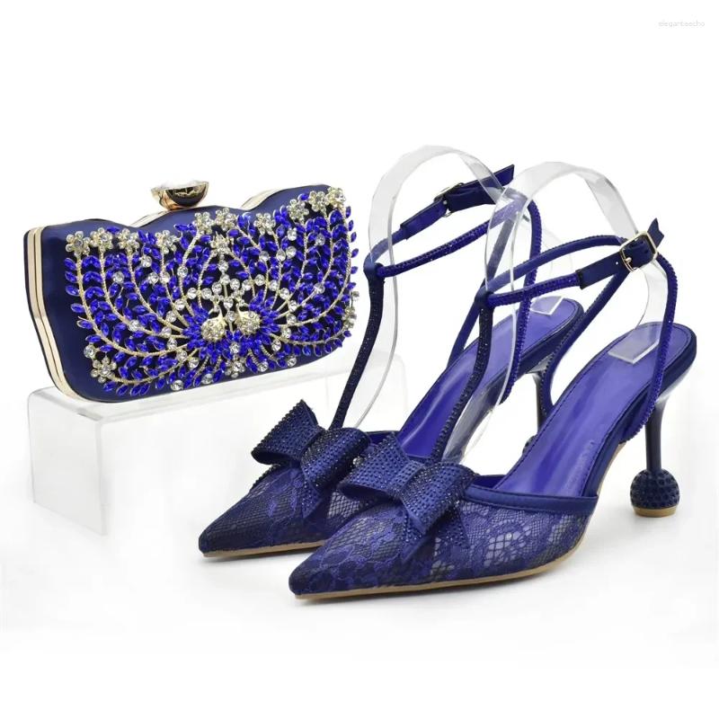 Dress Shoes Arrival Shoe With Matching Bag Set Women's Pumps And Handbag For Wedding Party Prom Evening Combo