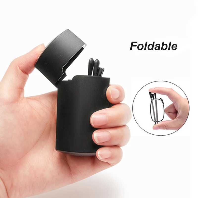 Unisex HD Anti Blue Light Reading Glasses Portable Foldable Ultralight Oval Frame Presbyopic Eyeglasses Men Women EyewearXJ240907