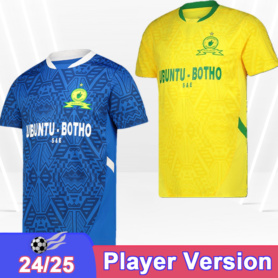 24 25 Mamelodi Sundowns Player Soccer Jerseys NKU KEKANA MKHULISE MORENA COETZEE Home Away Football Shirts