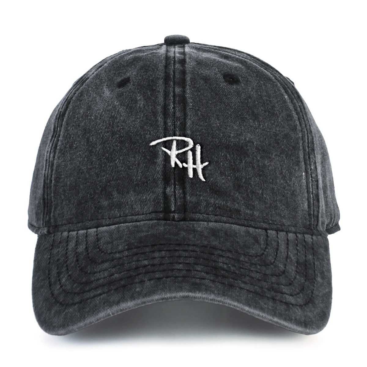 A RH Letter Embroidery Baseball Cap Vintage Washed Distressed Peaked Cap Suitable For Beach And Sunshine To Avoid Burning RooX240930