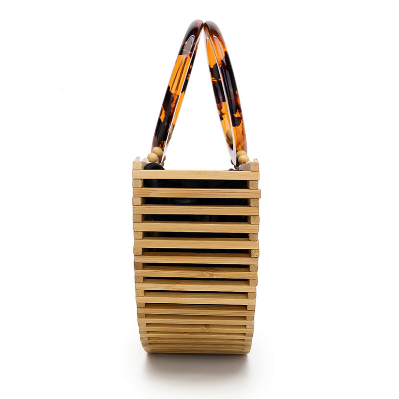 Women Small Bamboo Handbags Beach High Quality Ladies Weave Top Handle Fashion Female Clutch Messenger Bag New