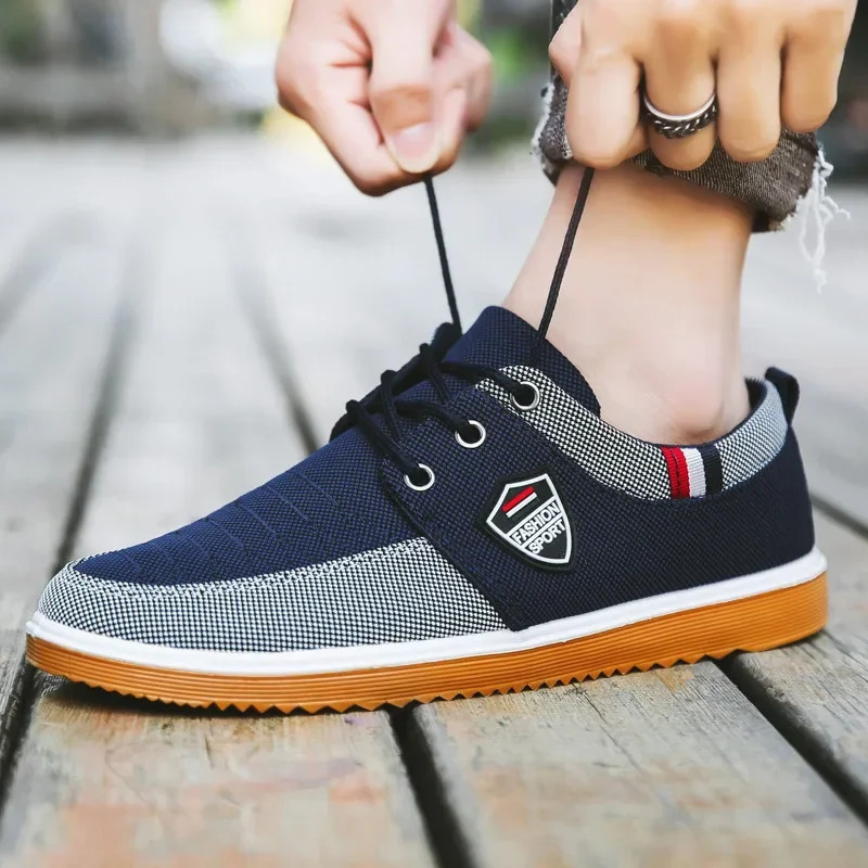 Mens casual shoes vulcanized work load net lightweight mens sports shoes canvas shoes mens zapatos para hombres2024 240930