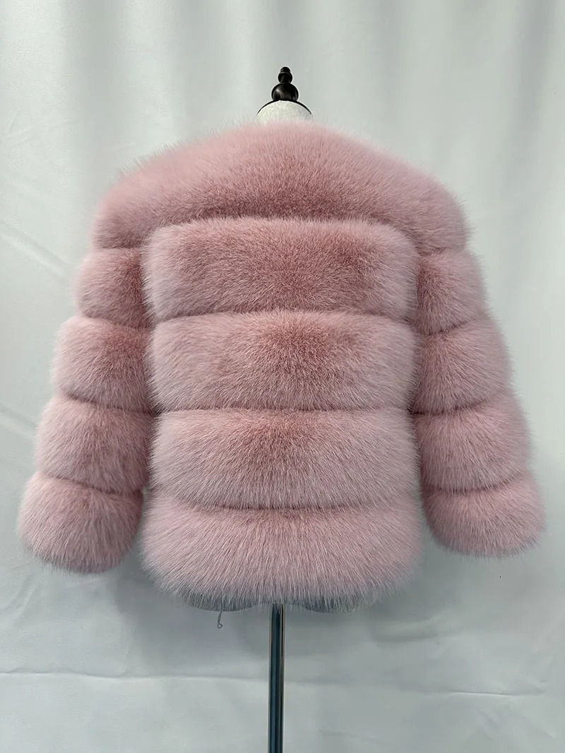 Womens Fashion faux fur coat super Autumn Winter women Faux fox fur fluffy jacket high quality Ladies furry coats 240930