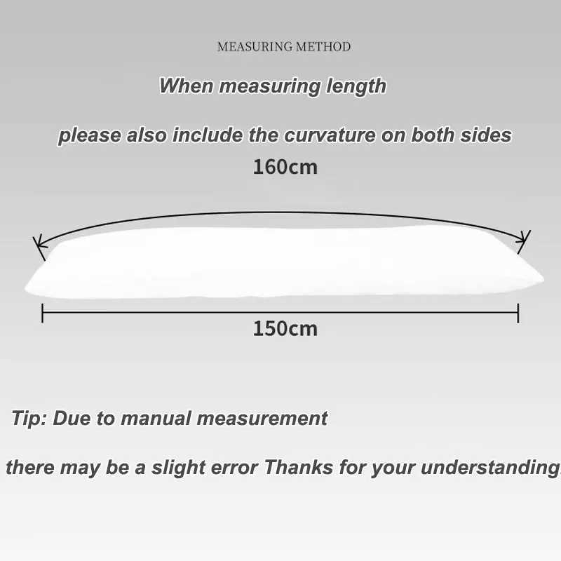 Anime Dakimakura Core Body Pillow Insertion Pillow 50x160cm 50x150cm White Soft Cushion Cotton Core Embrace Long Pillow Rectangular Y240930