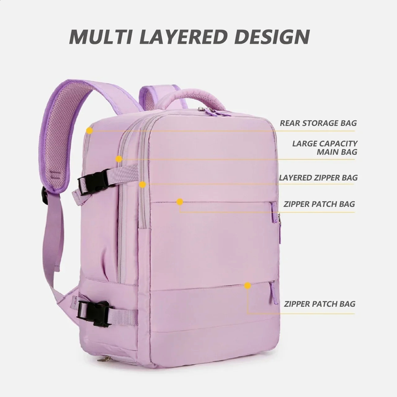 Multi functional travel bag large capacity backpack Male and female campus middle school 240925