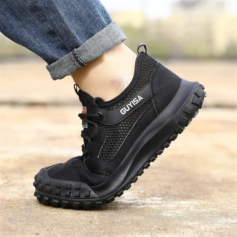 Sneakers Steel Toe Men Safety Puncture-Proof Work Shoes Indestructible Male Footwear Security Boots 240924