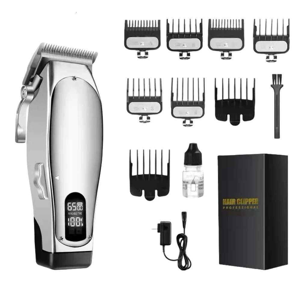 Hair Clipper Hair Trimmer Professional Hair Cutting Machine Cordless Barber Rechargeable Adjustable with Charging 240925