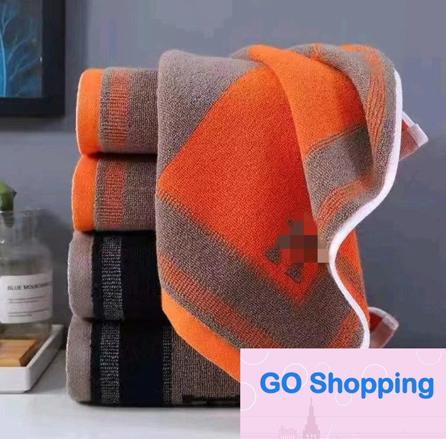 High-Grade Towel Pure cotton face towel Household thickened absorbent color strip towel, adult bath towel wholesale return gift towels Wholesale