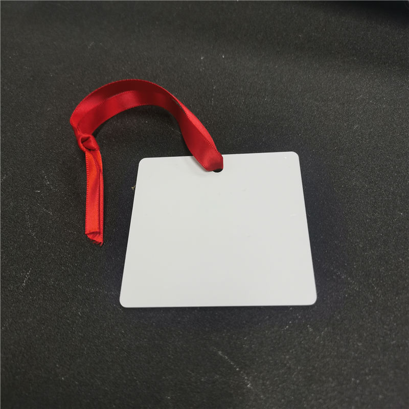 sublimation blank round aluminum christmas ornaments two sided printing decorations