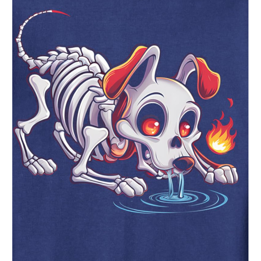 Long Sleeve Shirts for Men sweatshirt Skeleton Dog Halloween Costume Scary Spooky Dog Owner Sweatshirt Streetwear Casual tops clothes
