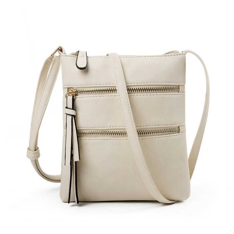 Women PU Leather Shoulder Bag Strap Crossbody Bag Casual Small Handbag Pocket Ladies Designer Zipper Female Messenger PurseXJ240928
