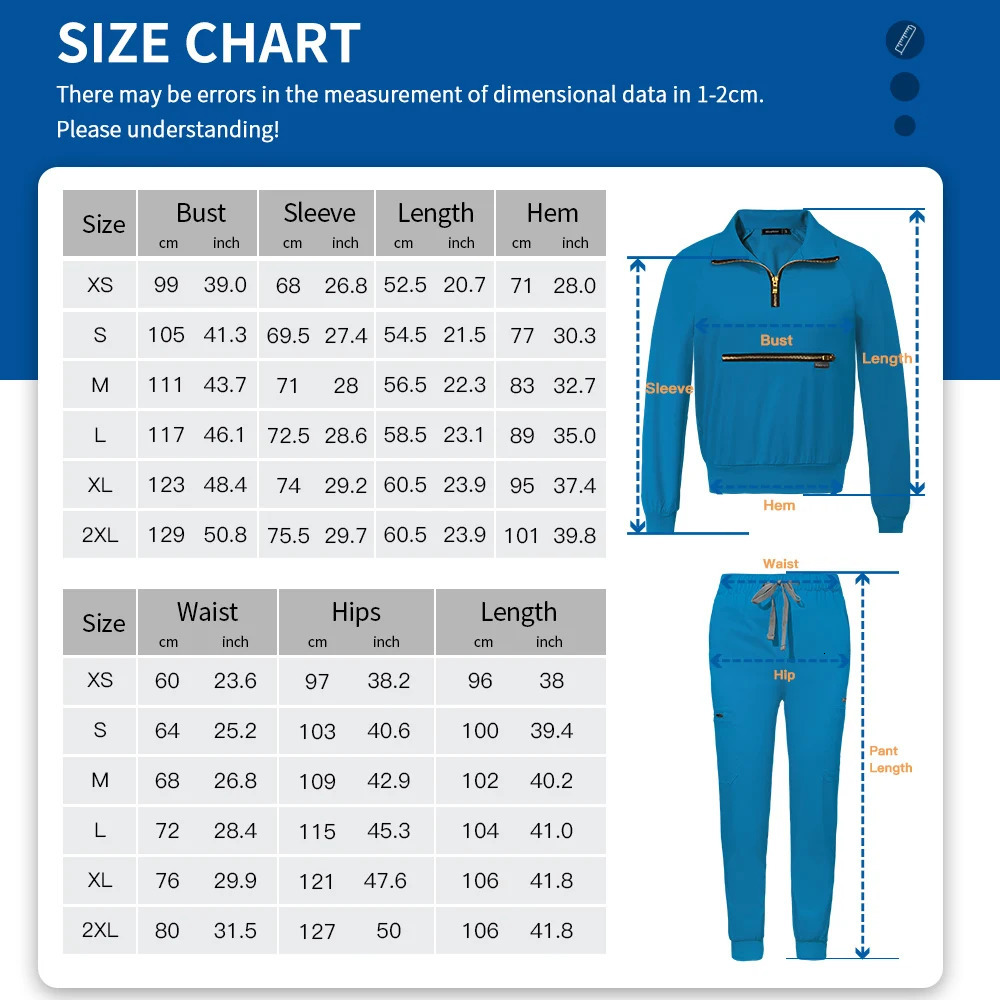 Spring Autumn Scrubs Uniform Custom Long Sleeved Hospital Sets Scrubs Woman Suit Veterinary Nurse Uniforms 240910