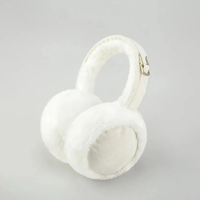 Plush Wool Ear Muffs Fashion Solid Color Soft Faux Fur Cold Protection Earflap Winter Outdoor Woman Skiing Warmer Furry Earmuff 240930